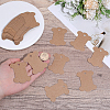 80Pcs Bone Shape Paper Thread Winding Boards SENE-SC0001-08-3