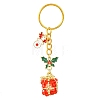 3Pcs 3 Styles Woven Glass Keychains KEYC-MZ00017-3