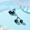 Hypoallergenic Bioceramics Zirconia Ceramic Stud Earrings EJEW-Z023-13C-2