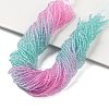 Transparent Painted Glass Beads Strands DGLA-A034-T1mm-A10-1