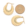304 Stainless Steel Flower Stud Earrings for Women EJEW-Q009-03C-G-3