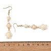 Dyed Tortoise Synthetic Turquoise Dangle Earrings EJEW-JE07362-01-5