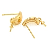 Rack Plating Brass Studs Earrings Finding KK-T072-03G-2