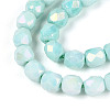 Anti-Tarnish Electroplate Glass Beads Strands GLAA-N057-6mm-02-3