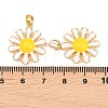 Brass Enamel Pendants KK-H262-17G-3