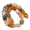Natural Yellow Botswana Agate Beads Strands G-F796-C05-01-3