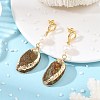 Natural Paua Shell Stud Earrings EJEW-JE07372-1
