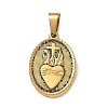 Religion 304 Stainless Steel Pendants STAS-H264-13B-AG-1
