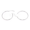 Anti-Tarnish Rhodium Plated 925 Sterling Silver Earring Hoop STER-T007-112P-2