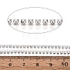 Iron & ABS Plastic Imitation Pearl Tennis Chains CH-Q006-01A-18-3