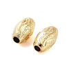 Texture Brass Beads KK-S379-02G-E-2