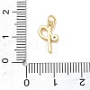 Brass Micro Pave Clear Cubic Zirconia Charms KK-D289-66G-P-3
