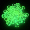 GOMAKERER 50Pcs 5 Colros Luminous Silicone Anti-Skid Ring SIL-GO0001-23-6