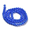 Opaque Solid Color Imitation Jade Glass Beads Strands GLAA-F029-P4mm-D11-2