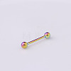 316 Surgical Stainless Steel Tongue Rings WGF0CE1-06-1