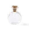 Flat Round Miniature Glass Bottles GLAA-H019-05A-1