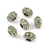 Alloy Rhinestone European Beads MPDL-R036-01F-2