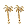 304 Stainless Steel Micro Pave Cubic Zirconia Stud Earrings EJEW-Z173-02G-2