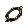 Vintage Tibetan Style Alloy Pendant Cabochon Bezel Settings X-TIBEP-M018-40AB-NF-2