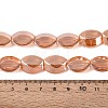 Electroplate Glass Beads Strands EGLA-Q134-02A-B02-4