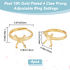 4Pcs Adjustable Brass Ring Components FIND-BBC0002-51B-2