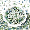 Picasso Baking Paint Glass Seed Beads SEED-N007-38A-04-2