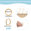 300Pcs 304 Stainless Steel Open Jump Rings STAS-BBC0004-94-2