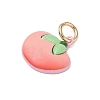 Spray Painted Brass Charms KK-CBAEB58-11-2