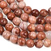 Natural Pink Aventurine Beads Strands G-G735-41-8mm-6