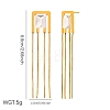 304 Stainless Steel & Rhinestone Tassel Stud Earrings WG6FCB2-01-1
