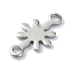 Non-Tarnish 201 Stainless Steel Connector Charms STAS-C097-50P-2