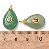 Natural Green Aventurine Pendants GG-CBAA798-01G-06-2