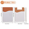 8Pcs 4 Style Sublimation Imitation Leather Phone Card Holder AJEW-CA0003-83-2
