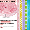 5 Colors Polka Dot Polyester Ribbon OCOR-GA0002-97-2