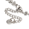 304 Stainless Steel Link Chain Bracelets for Women BJEW-S153-14P-3