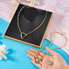 2Pcs Brass Necklaces NJEW-TAC0045-5