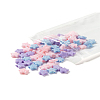 80Pcs 4 Colors Opaque Acrylic Beads MACR-FS0001-01A-3