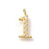 Ion Plating(IP) 304 Stainless Steel Micro Pave Cubic Zirconia Pendants STAS-H228-01G-01-1