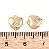 SHEGRACE Valentine's Day Brass Micro Pave Clear Cubic Zirconia Charms XGRQ4N358-737G-3