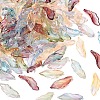 180Pcs 6 Colors Baking Paint Transparent Glass Pendants DGLA-YW0001-68-2
