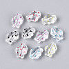 Printed Transparent Acrylic Beads TACR-T029-11M-2