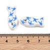 Printed Handmade Porcelain Beads PORC-A031-04-3