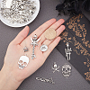 Tibetan Style Alloy Pendants & Links Set PALLOY-PH0013-91-3