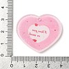 Valentine's Day Printed Transparent Acrylic Pendants OACR-S045-04B-3