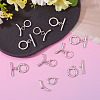 10Pcs 2 Styles Brass Toggle Clasps FIND-TA0008-44A-4