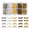 1 Box 200Pcs 10 Styles Wing/Butterfly Tibetan Style Alloy Beads TIBEB-TA0001-25-1