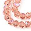 Electroplate Glass Beads Strands X-EGLA-A034-T2mm-L24-2