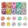60g 10 Styles Handmade Polymer Clay Cabochons CLAY-CJ0001-66-1