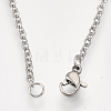 201 Stainless Steel Puppy Pendant Necklaces NJEW-T009-JN042-1-40-3