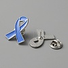 Awareness Ribbon Enamel Pin JEWB-WH0029-29A-1-1